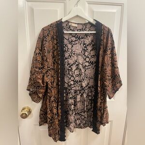 Cotton candy Kimono style sweater